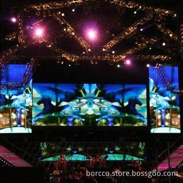 High-resolution Pixel Pitch 9.375 LED Curtain Screen with IP65 Protection Level, Used for Outdoor